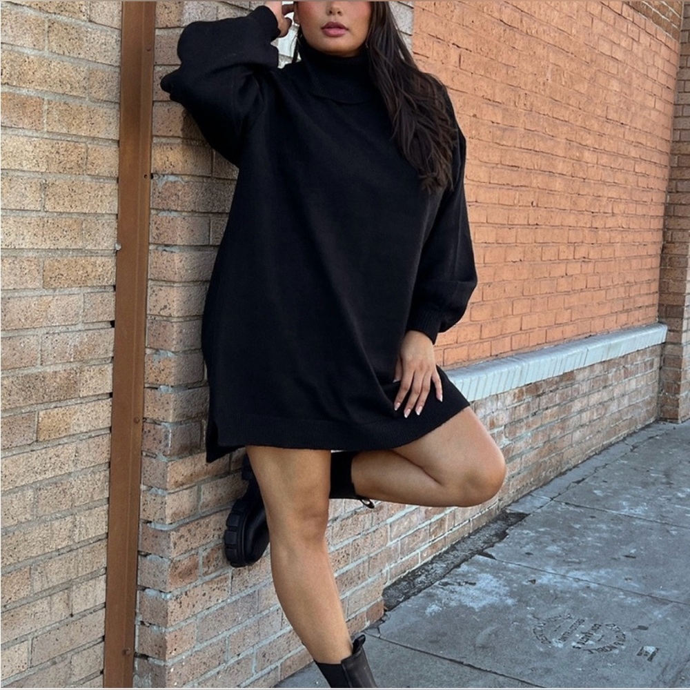 Show Me Your MuMu ~ Black Chester Sweater Dress